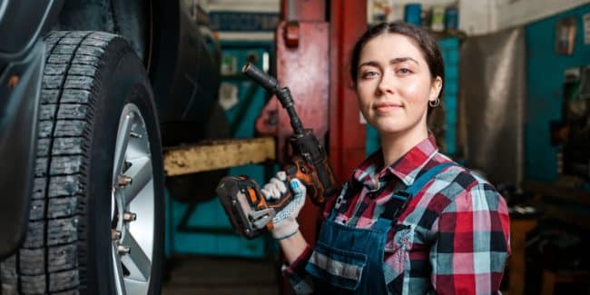 skilled tradeswoman worker